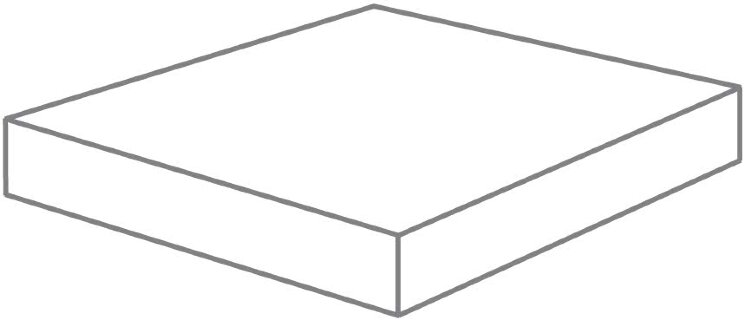 Сходинка (33x33) 1A9U8R Ang. Cr Grigio Op. Rett L - 99 Volte з колекції 99 Volte Viva