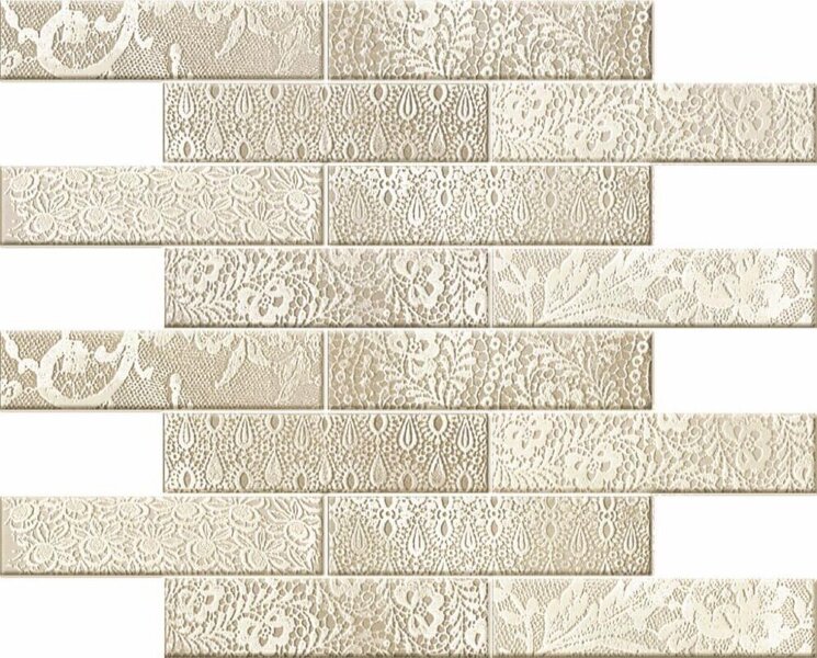 Мозаїка Mosaico Blonda Crema-Gris 35x34.6 Aitana Novogres з колекції Aitana Novogres