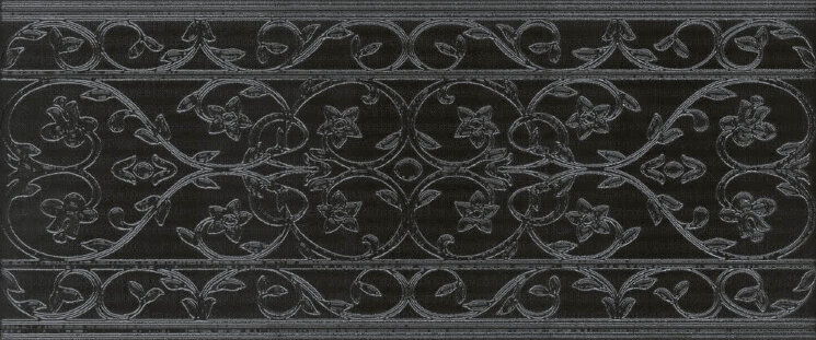 Декор (25x60) STI70T Ins. Twill Black - Silk & Twill з колекції Silk & Twill Ascot