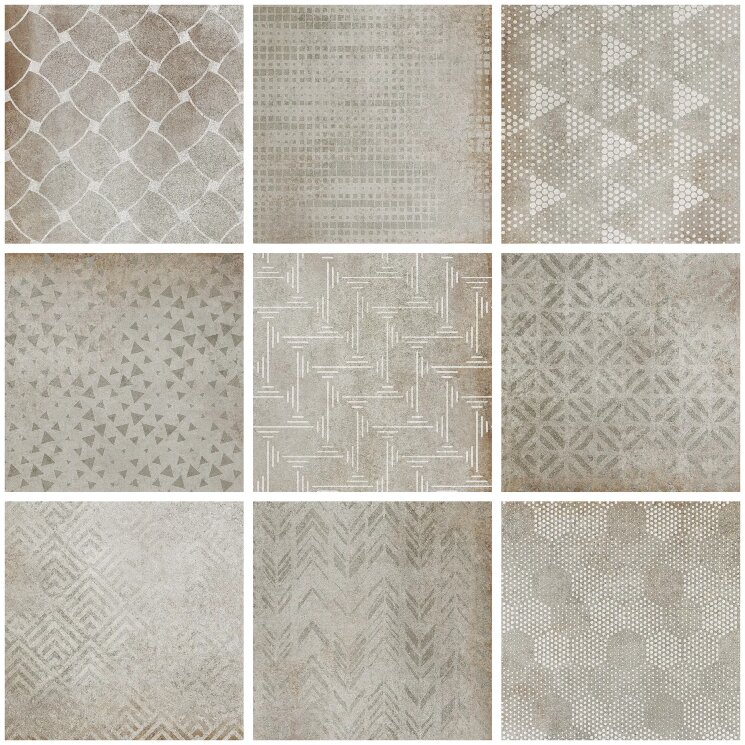 Плитка 20x20 0045933 Mix Grey Rett. Polis It's Different з колекції It's Different Polis