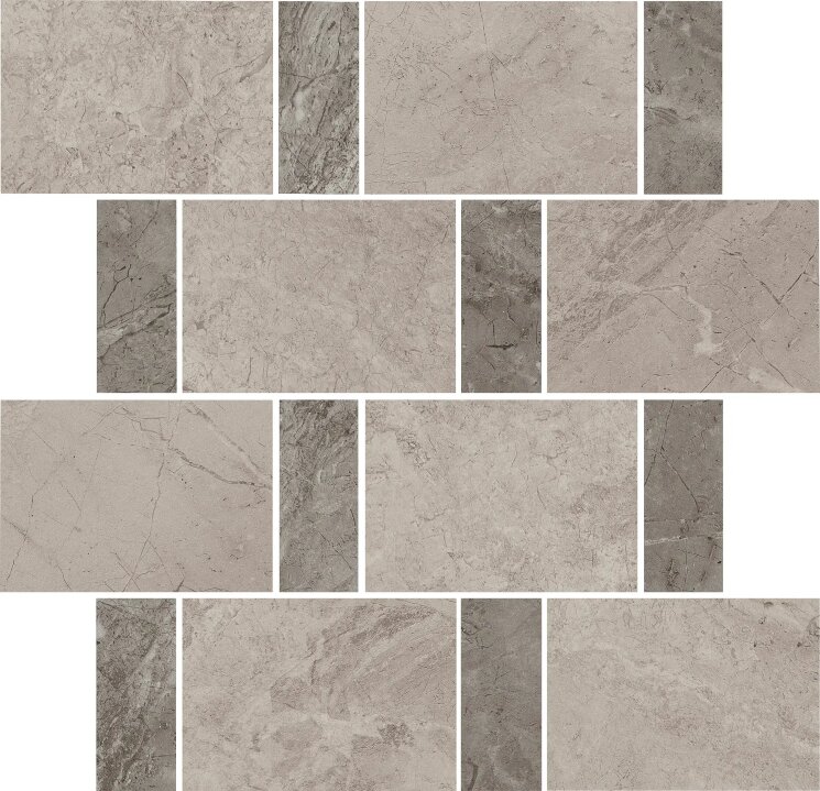Мозаїка 31x34 0047984 Mosaico Muretto Cold Polis Stoneheart з колекції Stoneheart Polis