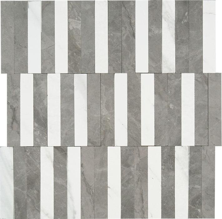 Мозаїка Orobico Grey Mosaico Stripe 27.2x29 Marble Experience Impronta з колекції Marble Experience Impronta Мозаїка Orobico Grey Mosaico Stripe 27.2x29 Marble Experience Impronta з колекції Marble Experience Impronta