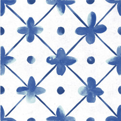 Плитка (60x60) Maiolica Blue pattern #1 - Maiolica Mix
