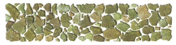 Бордюр (7x30) BKL3-M-VB Brook Listello Grande Mineral Verde Bosco Lucido - Brook з колекції Brook VetroVivo