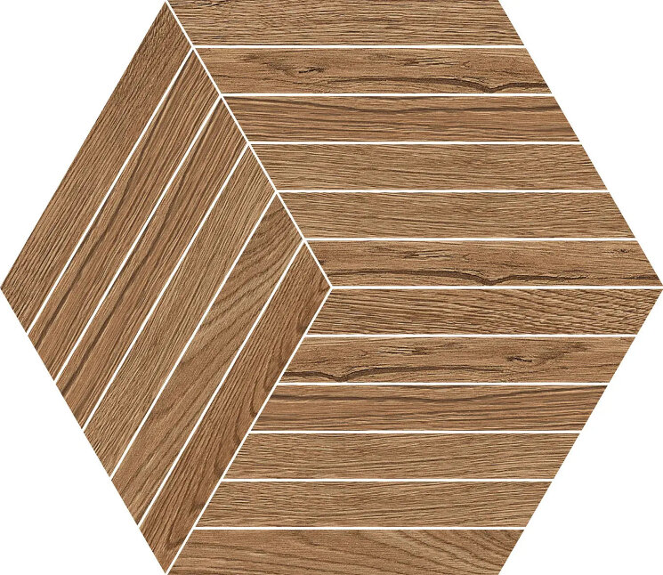 Мозаїка Ndw Esagona Bacchette Walnut - 35x40 NDW557N Nordic Wood з колекції Nordic Wood NovaBell Мозаїка Ndw Esagona Bacchette Walnut - 35x40 NDW557N Nordic Wood з колекції Nordic Wood NovaBell