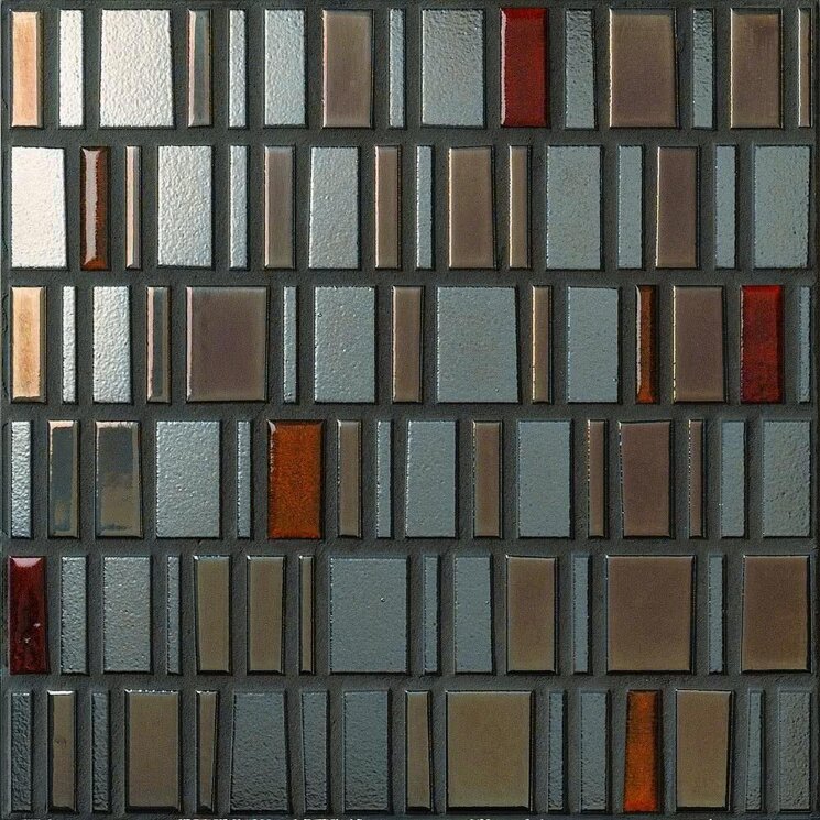 Мозаїка (30x30) 230326 Highmetalambersurete - Le Murrine з колекції Le Murrine Settecento