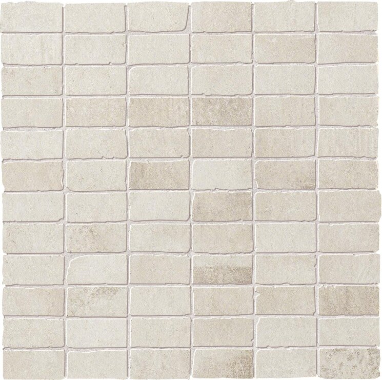Мозаїка 30x30 Bianco Mos/Muretto - Entropia - DEN10MM з колекції Entropia Dom Ceramiche