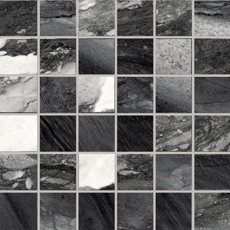 Мозаїка 29,4x29,4 Eexn Z305 M9 Y Mosaico Calacatta Renoir Lappato Lucido - Tele di Marmo з колекції Tele di Marmo Emilceramica