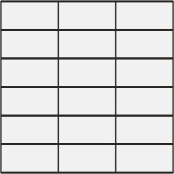 Мозаїка (30x30) DHOGA STRIPE MONOCOLORE GRIGIO (18 TESSERE 5x10) - Dhoga