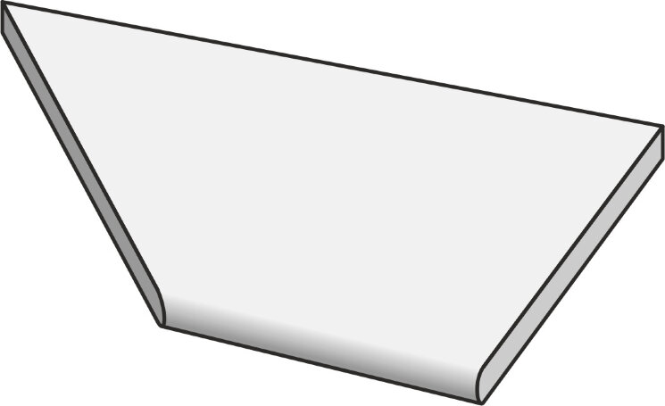 Бортик для басейну 30x60 Ang Tor Sx Cloud20 Mm - Horizon - PGDHNK1 з колекції Horizon Panaria