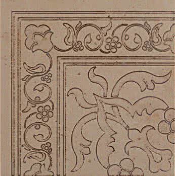 Декор (14x14) Kasbah Angolo 140TR-Seppia - Deco з колекції Deco Lithos Mosaico