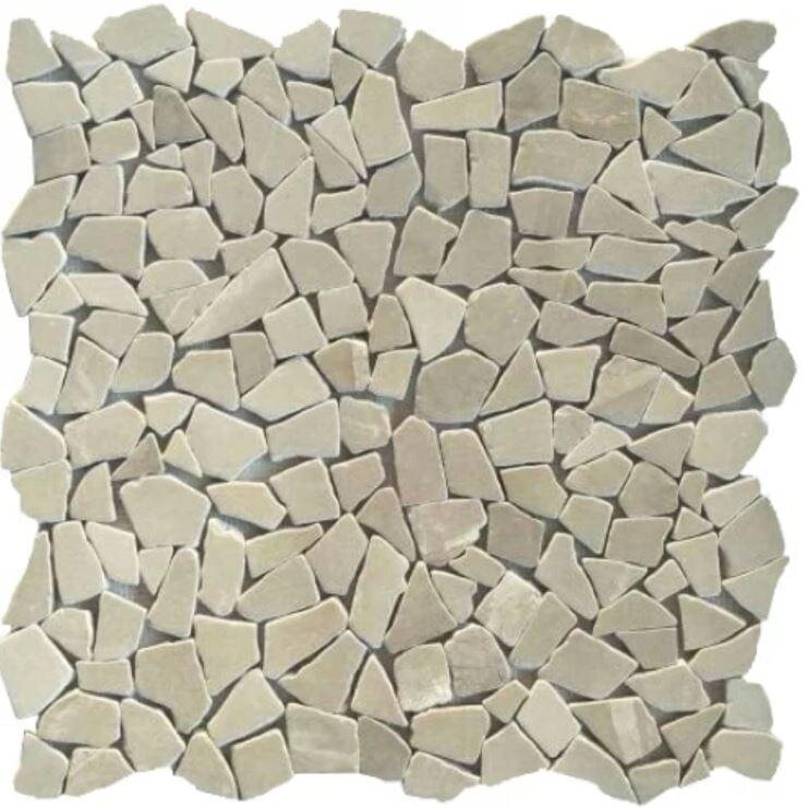 Мозаїка Tumbled Cream 30.5x30.5 Natural Mix Colori Viva з колекції Natural Mix Colori Viva