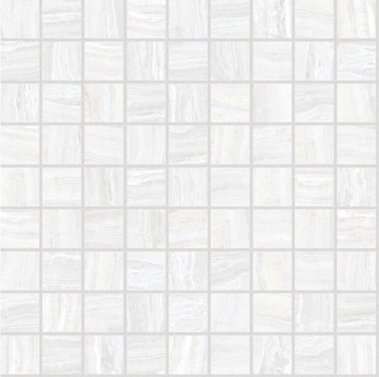 Мозаїка White Mosaico Naturale 3x3 30x30 Onyx Cerim з колекції Onyx Cerim