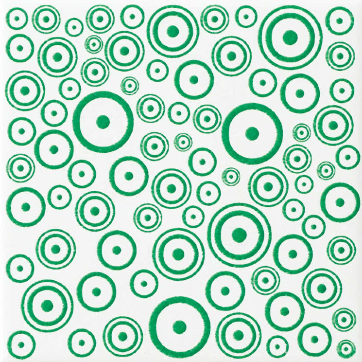 Плитка (20x20) WW91M2 Green On White Wonder2 - Wonderwall з колекції Wonderwall Ascot Плитка (20x20) WW91M2 Green On White Wonder2 - Wonderwall з колекції Wonderwall Ascot