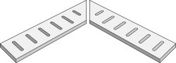 Решітка Copico Angolo Griglia Grey 20 Mm Grip R 11 Rect - 20x45 195112 Copico