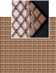 Мозаїка 29.8x29.8 Uniwersalna Mozaika Szklana Paradyz Brown Brokat