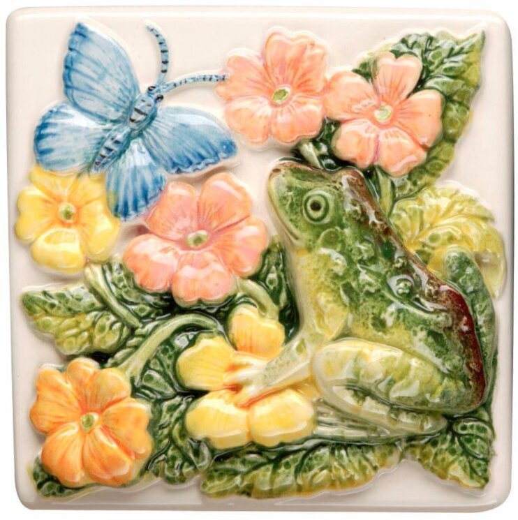 Декор Frog And Butterfly Clematis 10x10 La Belle Original Style з колекції La Belle Original Style