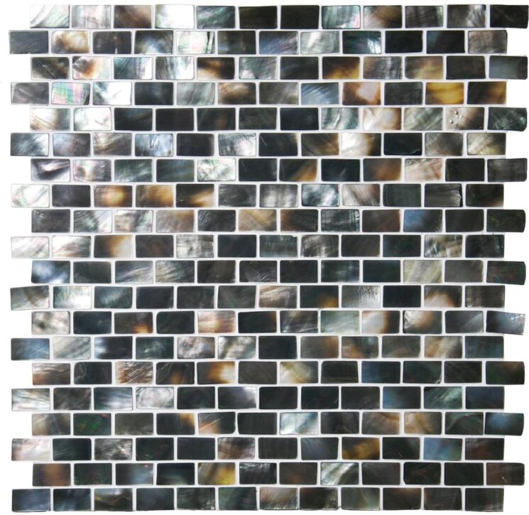 Мозаїка Mother Of Pearl Dark Brickbond 31x31.8 Mosaics Original Style з колекції Mosaics Original Style Мозаїка Mother Of Pearl Dark Brickbond 31x31.8 Mosaics Original Style з колекції Mosaics Original Style