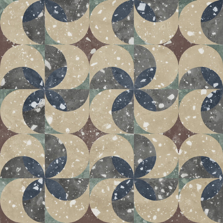 Плитка Petri Stamp Natural 99.55x99.55 Petri Land Porcelanico з колекції Petri Land Porcelanico