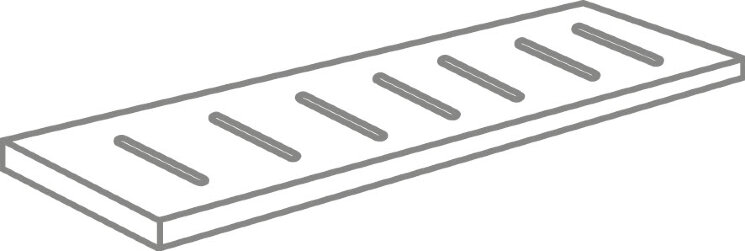 Решітка 20x80 Frg Griglia Inox Rett20 Mm - Forge - FRGW85K з колекції Forge NovaBell