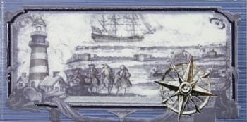 Декор Nautica Cenefa 1 10x20 Rain Maritima з колекції Rain Maritima