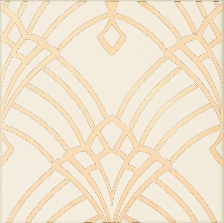 Плитка 20x20 GER DEORO12 DECO AVORIO ORO CROMO Petracer's Grand Elegance Rubino з колекції Grand Elegance Rubino Petracer's