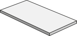 Кутова сходинка 33x60 Black Nat. Rett ,5 - Be-Square - 3SKC9RS