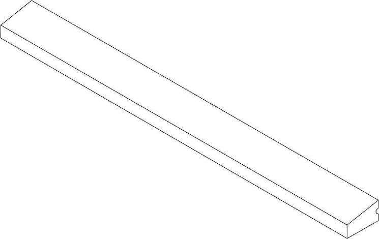 Декор (25.7x2.8) BORTTS05 Terminal Small Red - Rombini з колекції Rombini Mutina