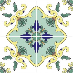 Плитка 34x34 S7121DECFA Colors Favignana Lucido Savoia Colors