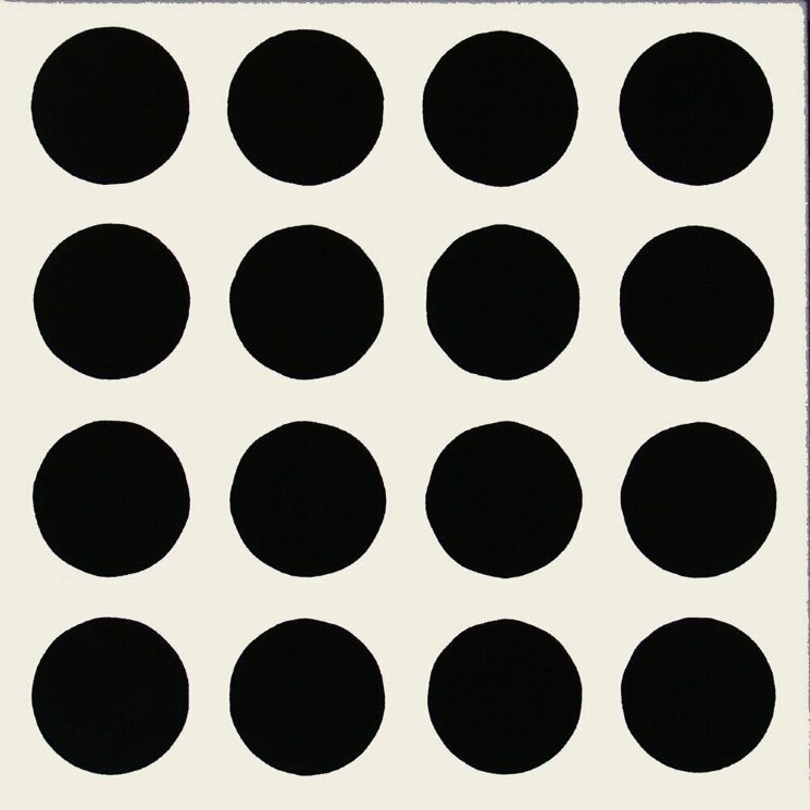 Плитка (20x20) Optical 4 Nero Fondo Bianco - Officina Delle Arti з колекції Officina Delle Arti Giovanni De Maio