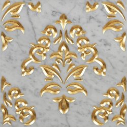 Декор (60x60) Luxury 6Carrara Ghiaccio Gold - Luxury