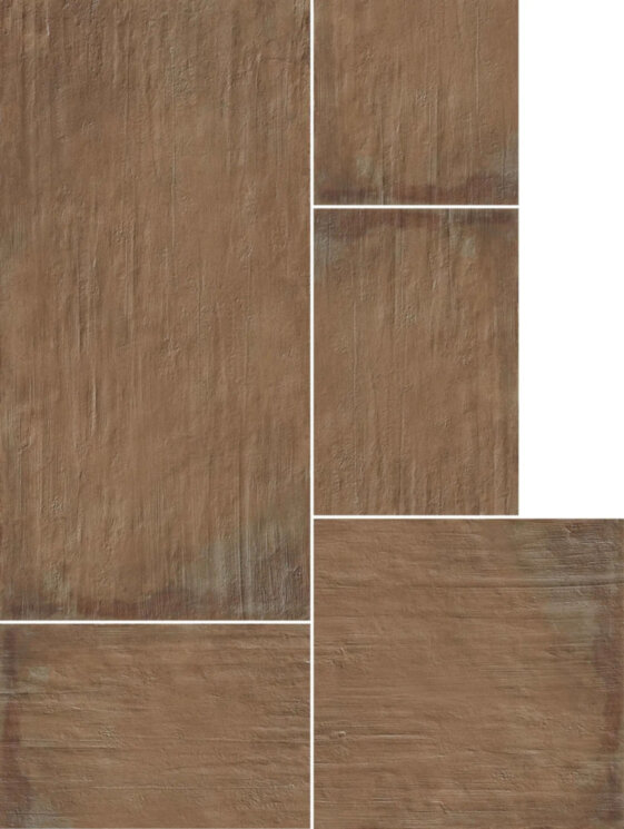 Плитка Frc Mod 4 D Brown Cross Ret - 96.2x128.2 300531 Fireclay з колекції Fireclay Ricchetti