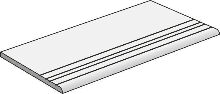 Сходинка 30x60 Mustang Slate Stairstep Light Grey Aleluia Mustang Slate з колекції Mustang Slate Aleluia