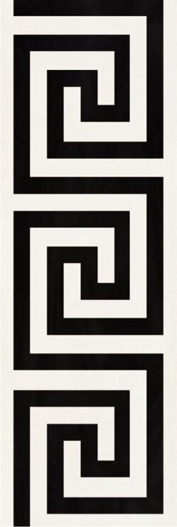 Декор ректиф. (31.5х94.9) VENISE GREC LAIT/NOIR 51250RD з колекції Venise Emilceramica