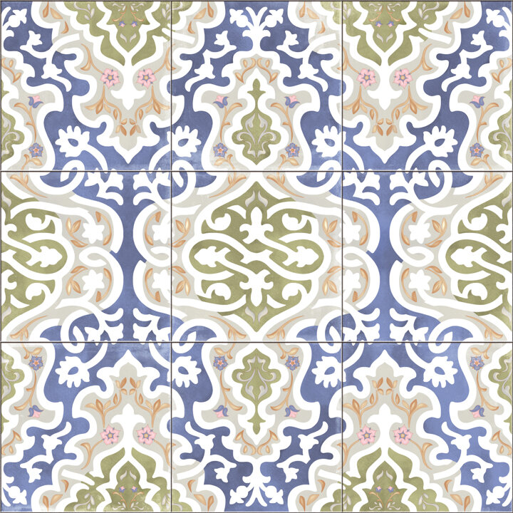 Плитка 59.2X59.2 Tawriq Blue Natural Tawriq Aparici з колекції Tawriq Aparici