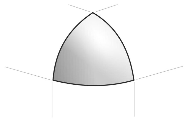 Спецелемент Bianco AE Spigolo 1x1 Milano And Wall Fap з колекції Milano And Wall Fap