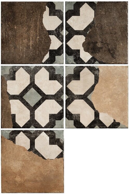 Декор (20x20) AG205W Worn Brick Tale - Argillae з колекції Argillae Fioranese