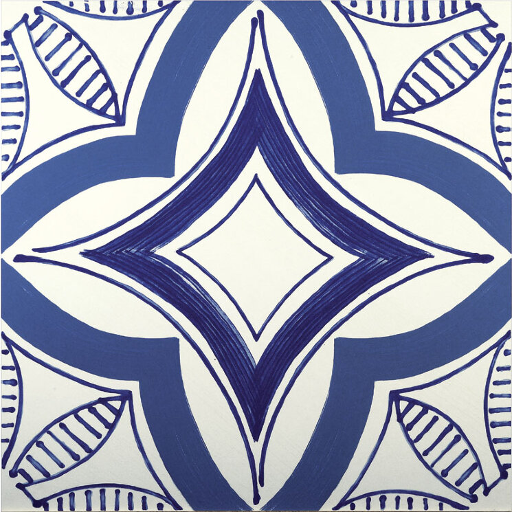 Плитка 60x60 Le Riggiole Quadro Blu - Le Riggiole - 142507 з колекції Le Riggiole 14 Ora Italiana
