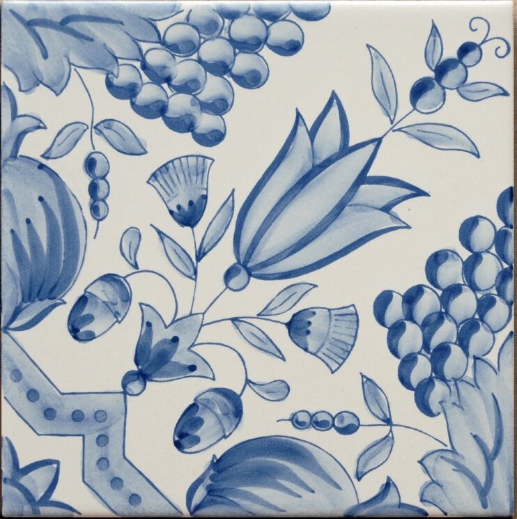 Декор (20x20) Gea Turchese Mediterranea - Ceramica Artistica Vietrese з колекції Ceramica Artistica Vietrese Giovanni De Maio