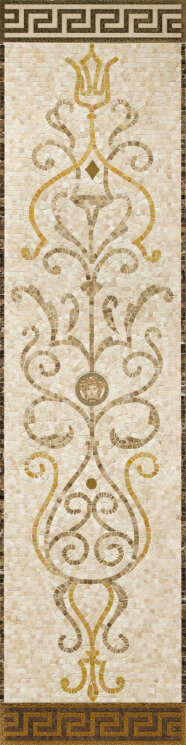 Мозаїка (39.4x158) 68302 Rosone Mos. Beige-oro - Exclusive з колекції Exclusive Versace