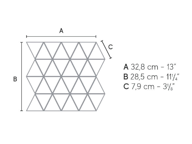 Декор Klif Grey Triangles AN7I з колекції Klif Atlas Concorde