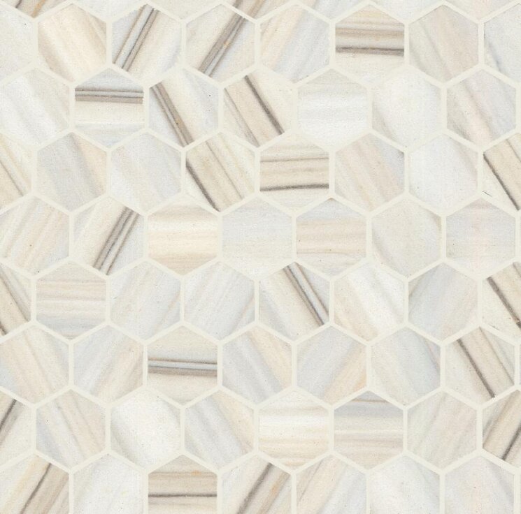 Мозаїка Mosaico Design Bianco Ossigeno 30.2x30 Re Use Marble Provenza з колекції Re Use Marble Provenza
