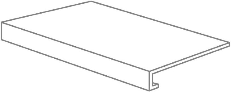 Сходинка (33x60) 1C9U4R Grad. Cr Fango Opaco Retl - 99 Volte з колекції 99 Volte Viva
