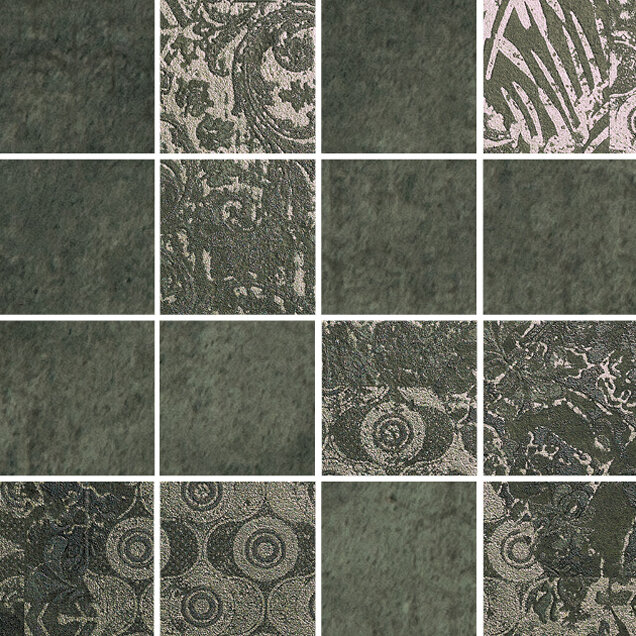 Мозаїка (30x30) VM303GE48 INTRECCIO 7,2 GREEN - Luci di Venezia з колекції Luci di Venezia Decoratori Bassanesi