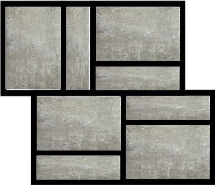 Мозаїка Nuage Modulo Muretto 3D 30x30 Matieres Rex з колекції Matieres Rex