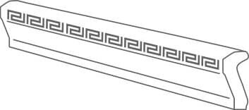 Карниз Torello Greca Gold 4x39.4 Palace Gold Versace з колекції Palace Gold Versace Карниз Torello Greca Gold 4x39.4 Palace Gold Versace з колекції Palace Gold Versace