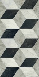 Плитка Tarsia Cubical Nero LUX 3D 60X120 Плитка Tarsia Cubical Nero LUX 3D 60X120