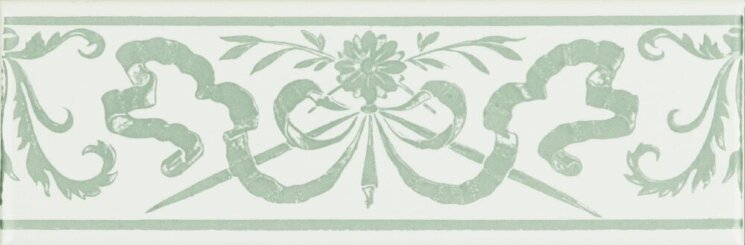 Бордюр Love Knot Jade Breeze 5x15.2 Artworks Brilliant White Original Style з колекції Artworks Brilliant White Original Style