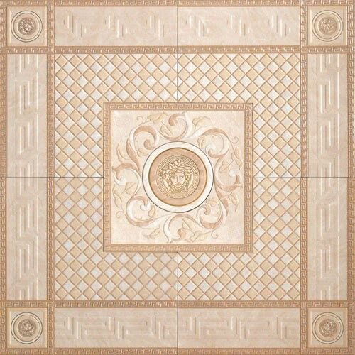 Декор (100x100) 17285 Rosone Almond-Beige - Venere з колекції Venere Versace