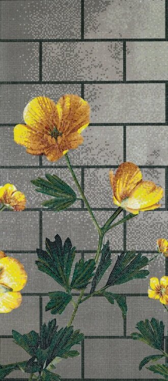 Мозаїка (290.5x129.1) Ranunculus C - Decori in Tecnica Artistica з колекції Decori in Tecnica Artistica Bisazza